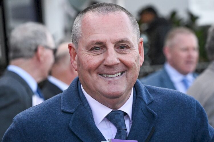 Grahame Begg after Niance (NZ) won the Inside Headquarters at Flemington Racecourse on May 18, 2024 in Flemington, Australia. (Photo by Reg Ryan/Racing Photos)