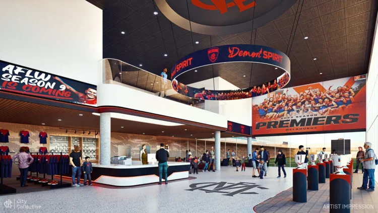 Artist impressions of the new Melbourne complex