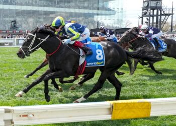 Brayden Star (GB) ridden by Craig Williams wins the Sportsbet Herbert Power Stakes at Caulfield Racecourse on October 11, 2025 in Caulfield, Australia. (Photo by George Sal/Racing Photos)