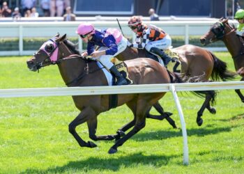 Suntora ridden by Jackson Radley wins the Rise Kitchen Co VOBIS Gold Heath at Caulfield Racecourse on February 07, 2026 in Caulfield, Australia. (Photo by George Sal/Racing Photos)