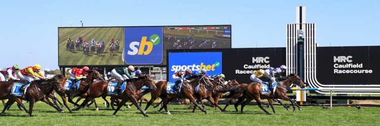 Hayasugi ridden by Jamie Kah wins the Sportsbet Blue Diamond Stakes at Caulfield Racecourse on February 24, 2024 in Caulfield, Australia. (Photo by Reg Ryan/Racing Photos)