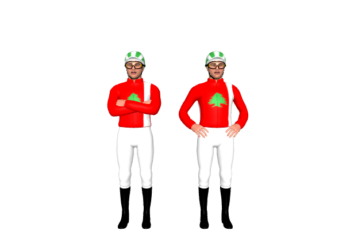 The racing colours of horse, Lebanese