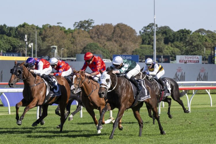 Ohope Wins takes out the Oaks at Randwick. (Credit: Bradley Photos)
