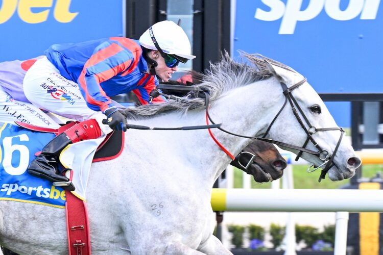 Sea What I See (IRE) ridden by Craig Williams wins the Sportsbet Gold Nugget at Sportsbet-Ballarat Racecourse on September 19, 2025 in Ballarat, Australia. (Photo by Pat Scala/Racing Photos)
