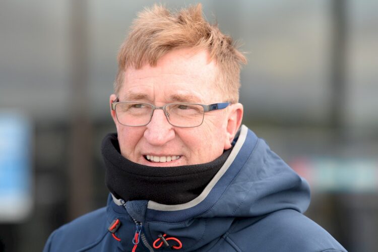 Steve Richards after winning the John Duff Co Maiden Plate at Sportsbet Pakenham Synthetic track on July 04, 2021 in Pakenham, Australia. (Ross Holburt/Racing Photos)