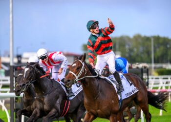 James Mcdonald steered Tron Bolt to victory in the Group 1 JJ Atkins StakesCourtesy Michael McInally/Racing Queensland