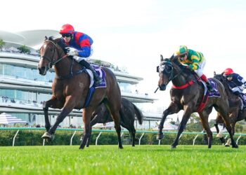 Concord Connie ridden by Jett Stanley wins the K.A Morrison Handicap at Flemington Racecourse on May 16, 2026 in Flemington, Australia. (Photo by Scott Barbour/Racing Photos)