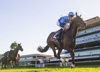 Pembrey and James McDonald leave their rivals behind with a brilliant win in the Silver Shadow Stakes at Randwick. [Bradley Photos]
