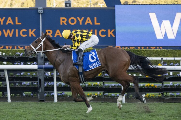 Autumn Glow and James McDonald leave their rivals behind in a record-breaking Winx Stakes victory at Randwick. [Bradley Photos]