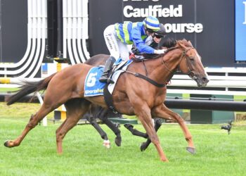 Another Wil ridden by Jamie Melham wins the Sportsbet C.F. Orr Stakes at Caulfield Racecourse on February 08, 2025 in Caulfield, Australia. (Photo by Pat Scala/Racing Photos)