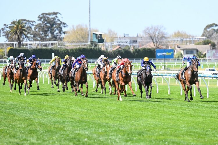 Emperor Tzu ridden by Jabez Johnstone wins the The Taggart at Caulfield Racecourse on September 19, 2026 in Caulfield, Australia. (Photo by Pat Scala/Racing Photos)